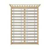 Oikiture Wooden Bed Frame Double Size Slat Support
