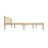Oikiture Wooden Bed Frame Double Size Slat Support