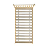 Oikiture Wooden Bed Frame King Single with Headboard - Front View
