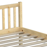 Oikiture Wooden Bed Frame King Single with Headboard - Top-Down View