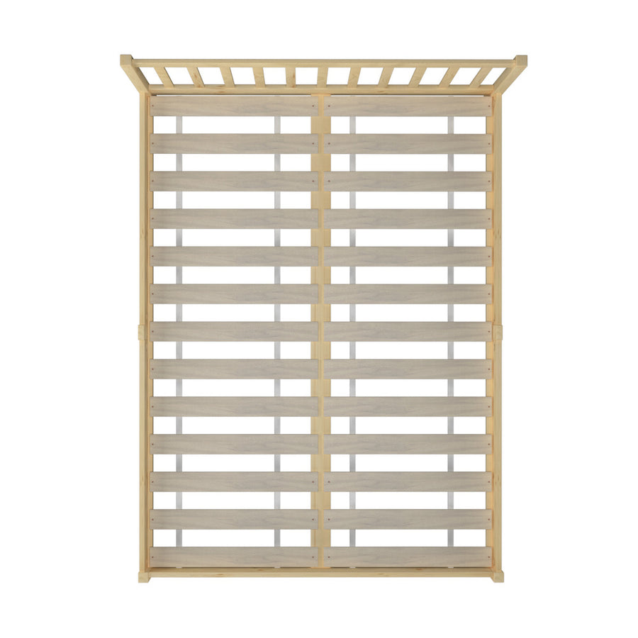 Oikiture Wooden Bed Frame Queen Size Slat Support, image 3