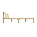 Oikiture Wooden Bed Frame Queen Size Slat Support