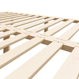 Oikiture Bed Frame Double Size Wooden Bed Base