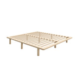 Oikiture Bed Frame King Size Wooden Bed Base