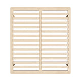 Oikiture Bed Frame King Size Wooden Bed Base - Rear View