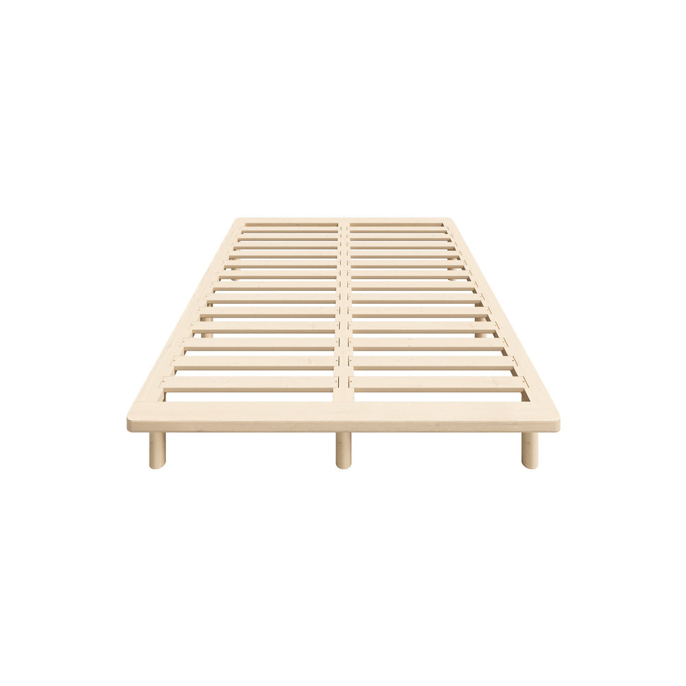 Oikiture Bed Frame King Single Wooden Bed Base