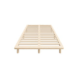 Oikiture Bed Frame King Single Wooden Bed Base - Top-Down View