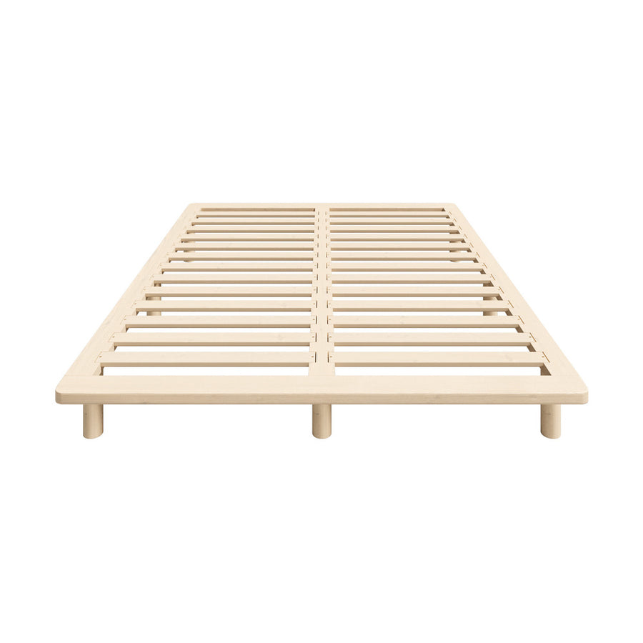 Oikiture Bed Frame Queen Size Wooden Bed Base, image 2