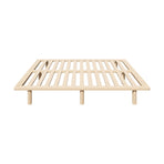 Oikiture Bed Frame Queen Size Wooden Bed Base, image 3