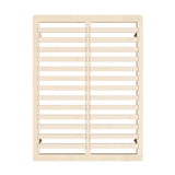 Oikiture Bed Frame Queen Size Wooden Bed Base - Rear View