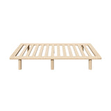 Oikiture Bed Frame Single Size Wooden Bed Base