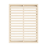 Oikiture Wooden Bed Frame Double Size Cage-like Base