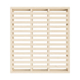 Oikiture Wooden Bed Frame King Size Cage-like Base