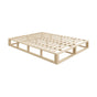 Oikiture Wooden Bed Frame Queen Size Cage-like Base