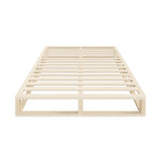 Oikiture Wooden Bed Frame Queen Size Cage-like Base