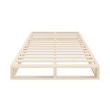 Oikiture Wooden Bed Frame Queen Size Cage-like Base - 45-Degree Angle