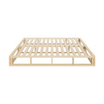 Oikiture Wooden Bed Frame Queen Size Cage-like Base