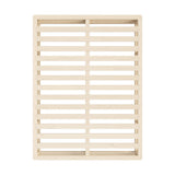 Oikiture Wooden Bed Frame Queen Size Cage-like Base - Side View