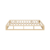 Oikiture Wooden Bed Frame Single Size Cage-like Base