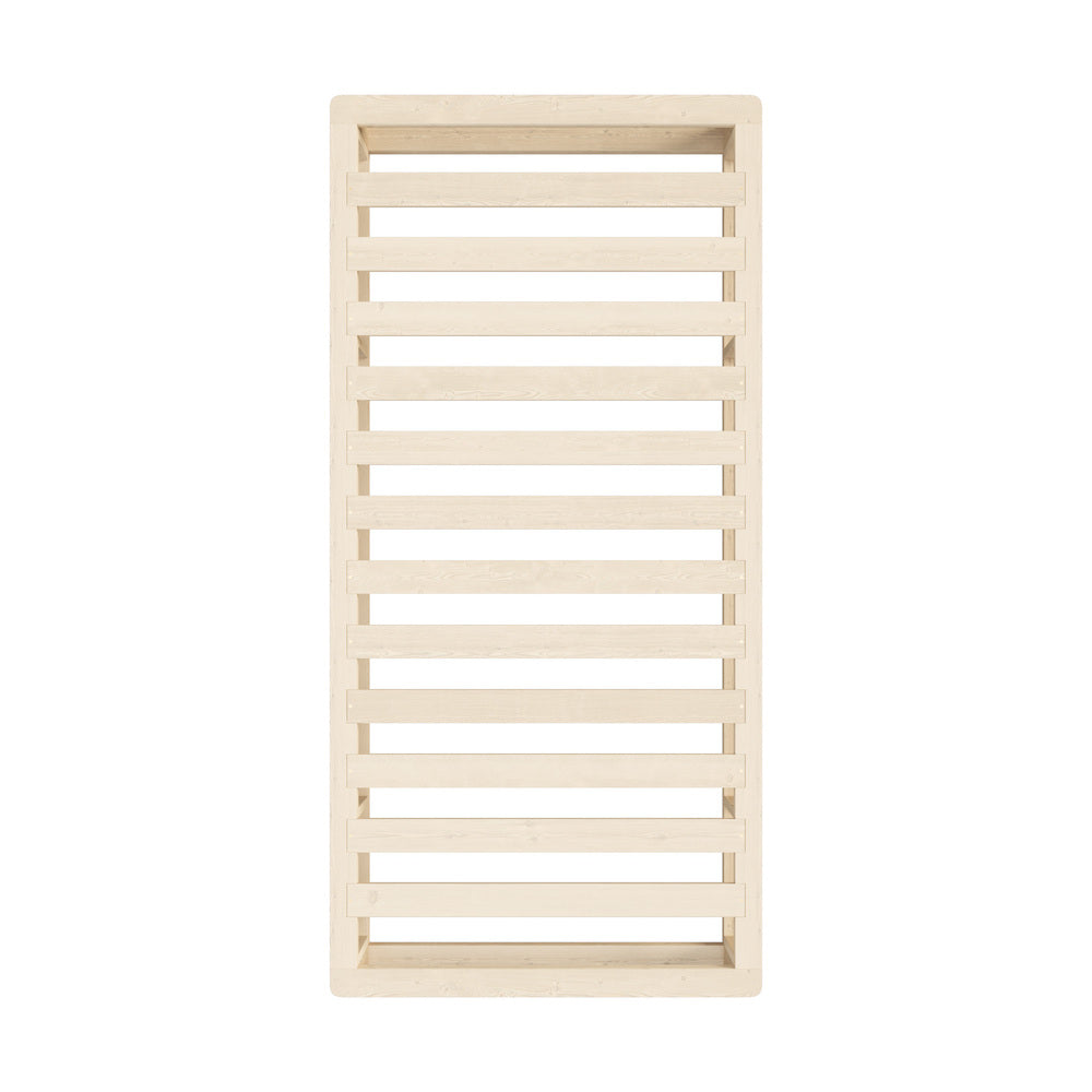 Oikiture Wooden Bed Frame Single Size Cage-like Base