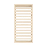 Oikiture Wooden Bed Frame Single Size Cage-like Base - Rear View