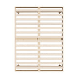 Oikiture Bed Frame Double Size Bed Base Solid Wood Slats