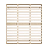 Oikiture Bed Frame King Size Bed Base Solid Wood Slats