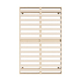 Oikiture Bed Frame King Single Bed Base Solid Wood Slats