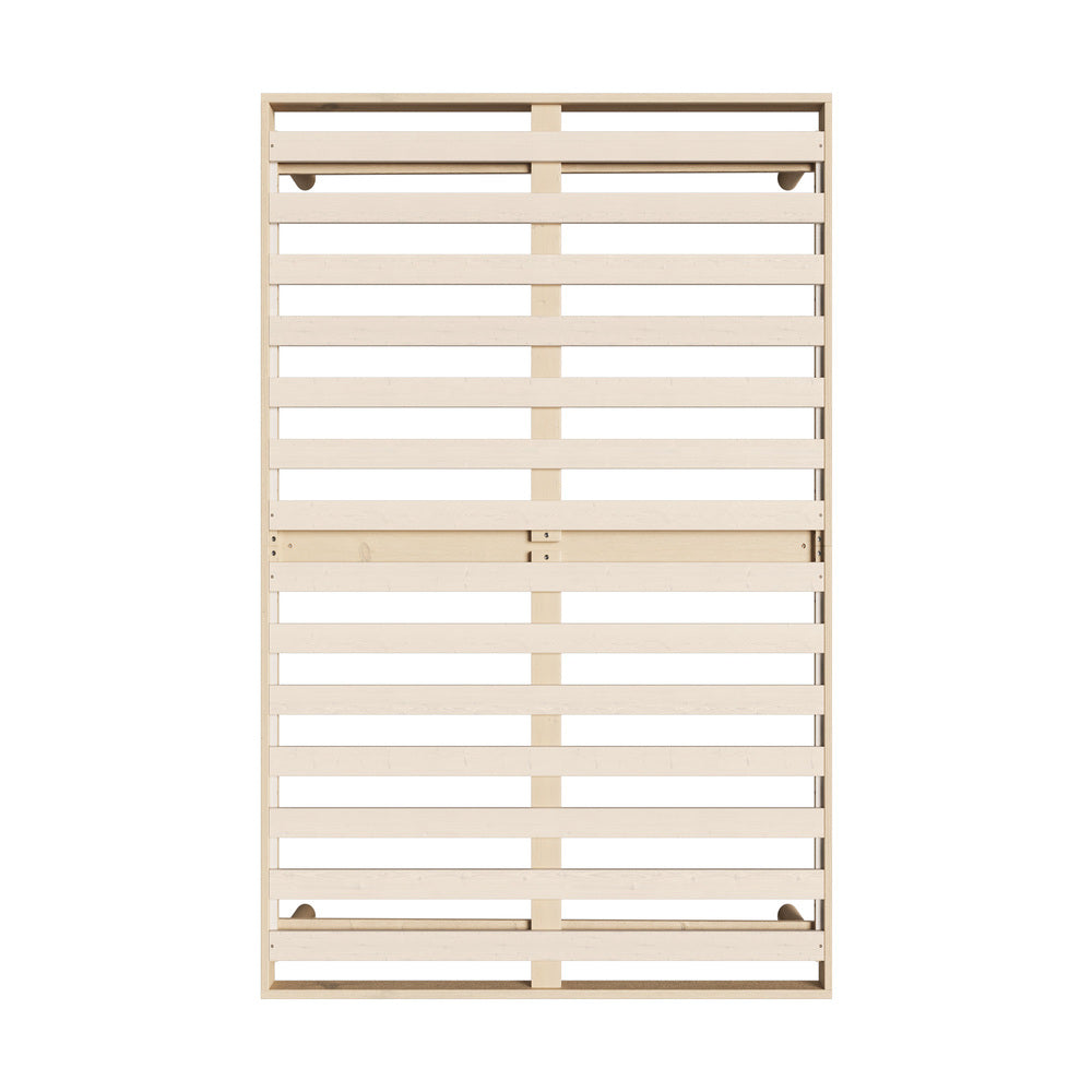 Oikiture Bed Frame King Single Bed Base Solid Wood Slats