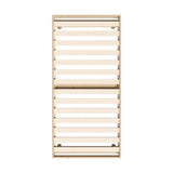 Oikiture Bed Frame Single Size Bed Base Solid Wood Slats