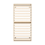 Oikiture Bed Frame Single Size Bed Base Solid Wood Slats - Front View