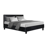 Artiss Bed Frame Double Size Black NEO - Low Angle