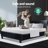 Artiss Bed Frame Double Size Black NEO - Top-Down View