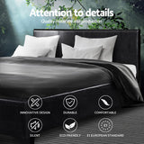 Artiss Bed Frame Double Size Black NEO - 45-Degree Angle