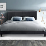 Artiss Bed Frame Queen Size Charcoal NEO - Rear View