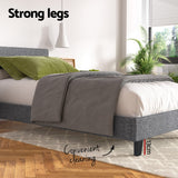 Artiss Bed Frame Single Size Grey NEO - 45-Degree Angle