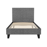 Artiss Bed Frame Single Size Grey NEO - Low Angle