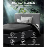 Artiss Bed Frame King Single Size Gas Lift Grey NINO - Top-Down View