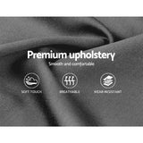 Artiss Bed Frame Double Size Grey VANKE - Close-Up Angle