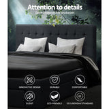 Artiss Bed Frame Double Size with 4 Drawers Grey AVIO - 45-Degree Angle