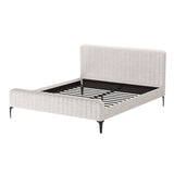 Artiss Bed Frame King Size Beige AMMY - Close-Up Angle