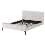 Artiss Bed Frame Queen Size Beige AMMY - Close-Up Angle