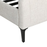 Artiss Bed Frame Queen Size Beige AMMY - Top-Down View