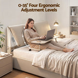 Artiss King Bed Frame Gas Lift Storage 3 Drawers Adjustable Headboard Platform Base - Rear View
