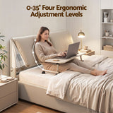 Artiss Queen Bed Frame Gas Lift Storage 3 Drawers Adjustable Headboard Platform Base - 45-Degree Angle