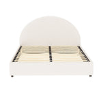 Artiss Bed Frame Gas Lift Strorage Beds Base Platform Boucle Fabric Queen ELLA