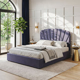 Artiss King Bed Frame with Lift Up Storage and USB Ports Grey