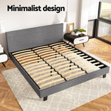 Artiss Bed Frame King Size Grey NEO - Top-Down View