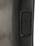 Artiss Bed Frame Double Size LED Black RAVI - Top-Down View