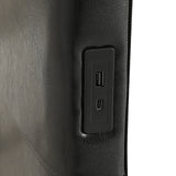 Artiss Bed Frame Queen Size LED Black RAVI - Top-Down View
